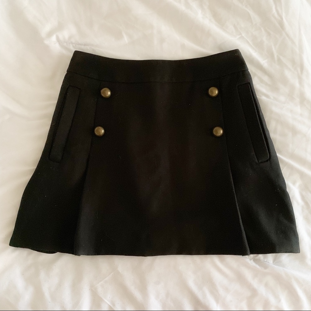Express Black Sailor A-Line Skirt